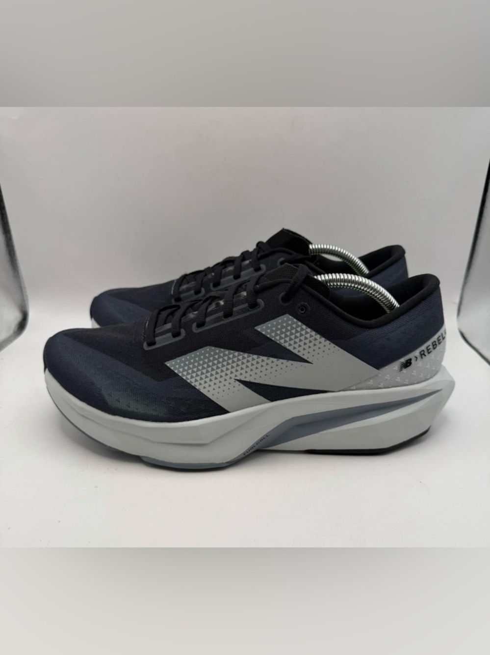 New Balance 🔥 FuelCell Rebel v4 Running Shoes Grey Black 12 13 MFCXLK4 NEW - Picture 5 of 16